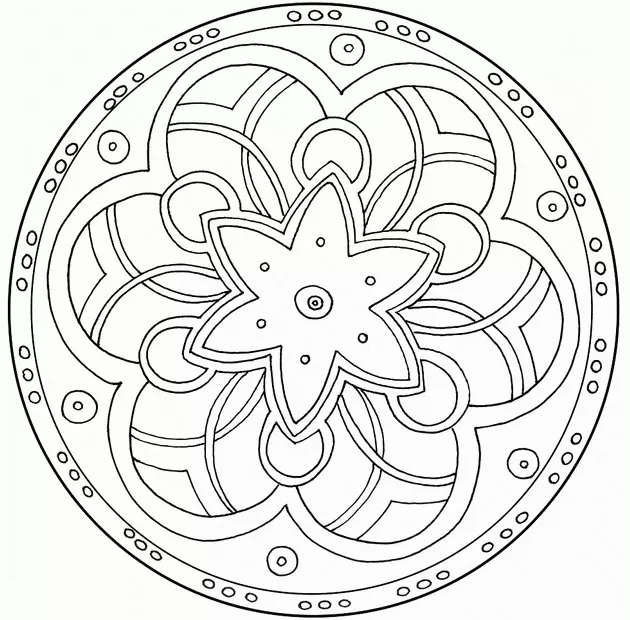 Mandala to color zen relax free - 4 (Zen & Anti-stress Mandalas)